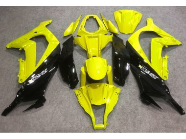 Aftermarket 2016-2019 Gloss Yellow and Black Kawasaki ZX10R Motorcycle Fairing