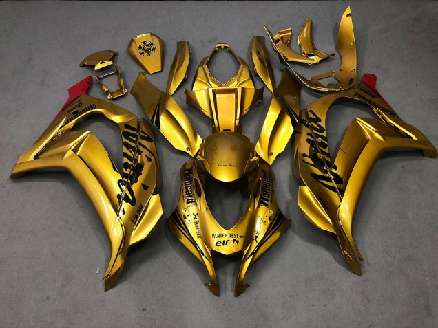 Aftermarket 2016-2019 Gold Kawasaki ZX10R Motorcycle Fairing