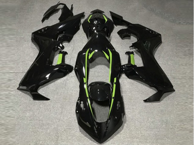 Aftermarket 2017-2019 Gloss Black & Lime Green Lining- CBR1000RR 17-19 Honda CBR1000RR Motorcycle Fairing