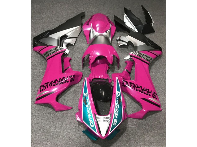 Aftermarket 2017-2019 Gloss Pink & Light Blue Honda CBR1000RR Motorcycle Fairing