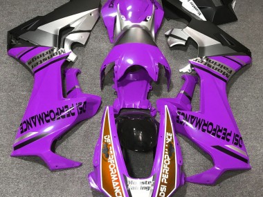 Aftermarket 2017-2019 Gloss Purple & Orange Honda CBR1000RR Motorcycle Fairing