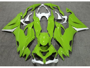 Aftermarket 2019-2020 Gloss Green & White Kawasaki ZX6R Motorcycle Fairing